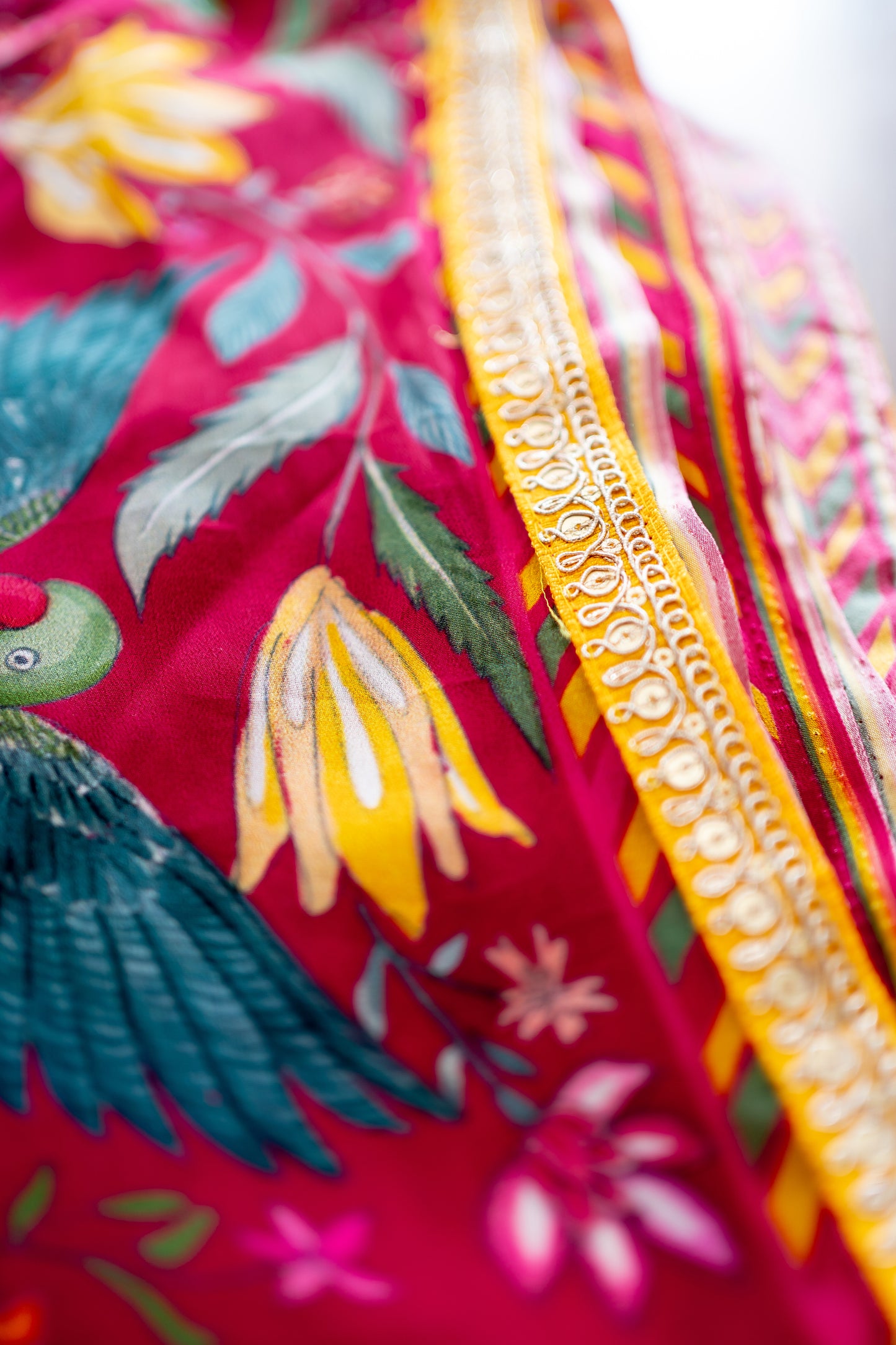 Bhavika Devarapalli Sarees, Floral print, Best Designer Saree, Designer Saree, top Indian Designer Saree, Indian Occasional & Festival wear saree, Best Designer Saree Collection, Red Saree, Printed Saree.
