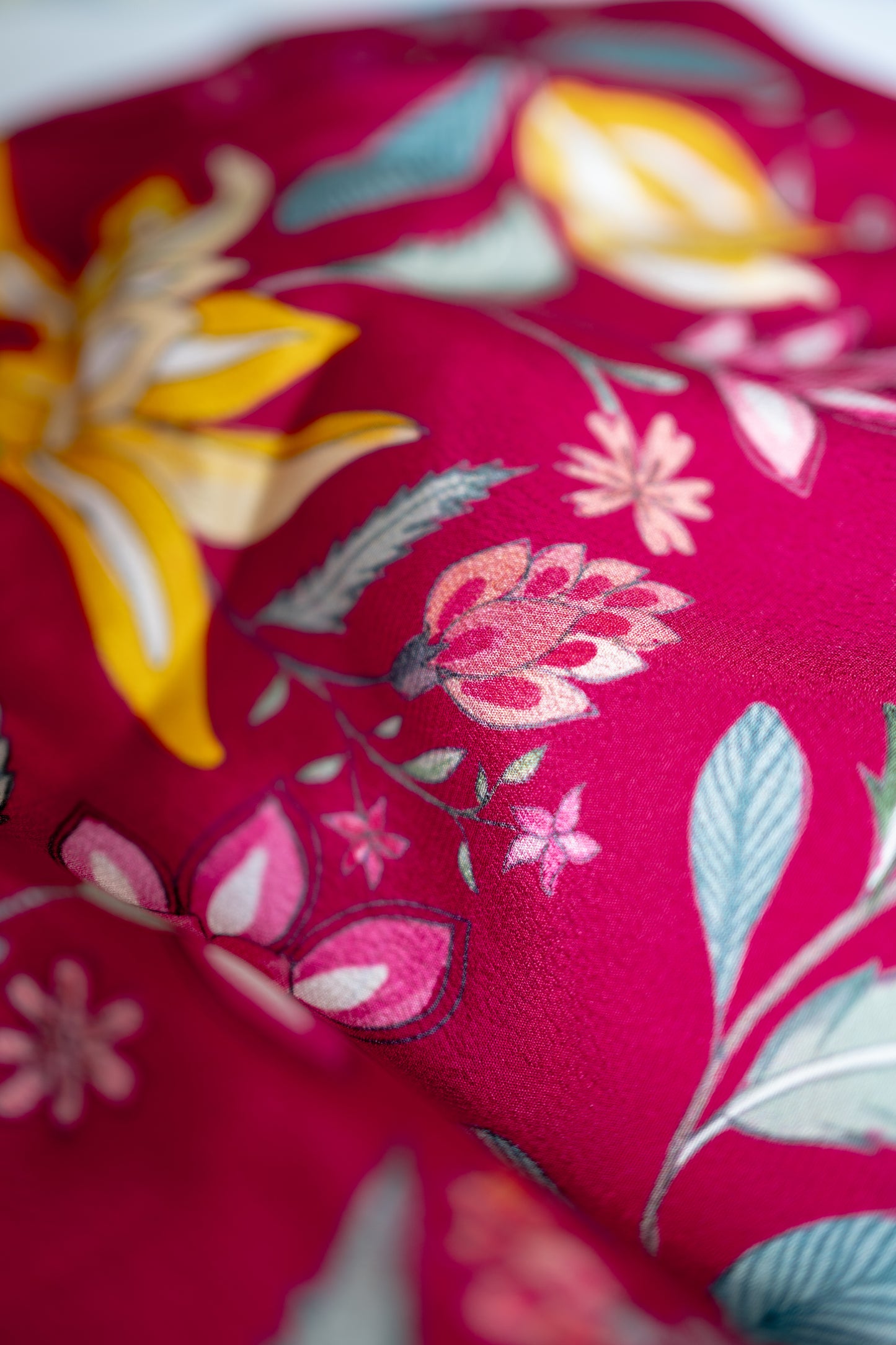 Bhavika Devarapalli Sarees, Floral print, Best Designer Saree, Designer Saree, top Indian Designer Saree, Indian Occasional & Festival wear saree, Best Designer Saree Collection, Red Saree, Printed Saree.