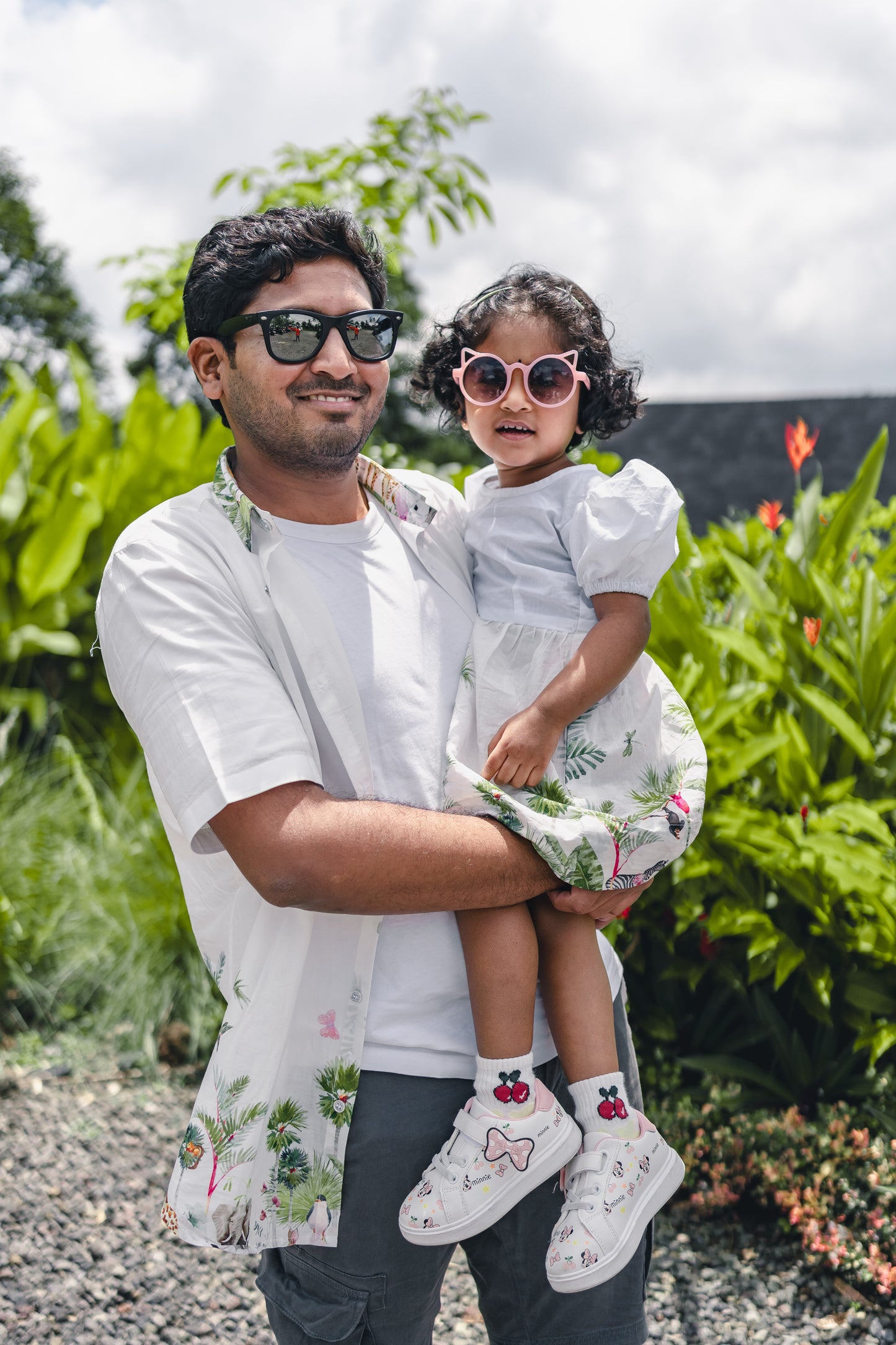 Bhavika Devarapalli Cotton kids frock, Floral print, Designer cotton printed frock, Best designer vacation, top Indian Designer Bali vacation theme dresses, Indian Occasional wear, Best Designer collection,white frock