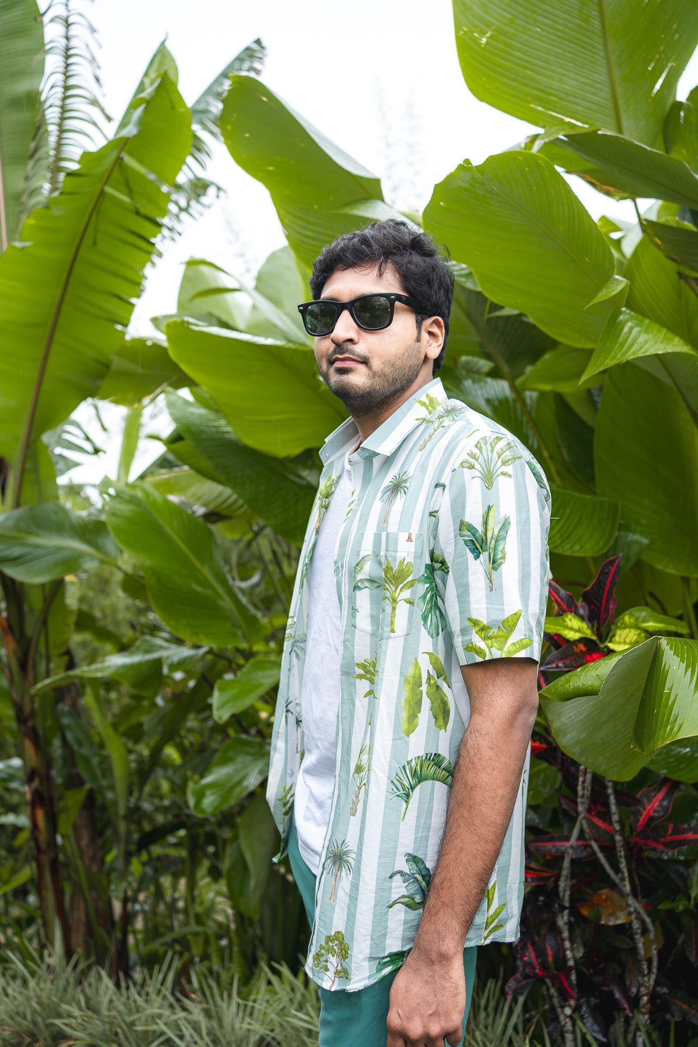 Bhavika Devarapalli Cotton men shirt, Floral print, Designer cotton printed shirt, Best designer vacation, top Indian Designer Bali vacation theme dresses, Indian Occasional wear, Best Designer collection,white shirt,men designer shirt, printed shirt for men