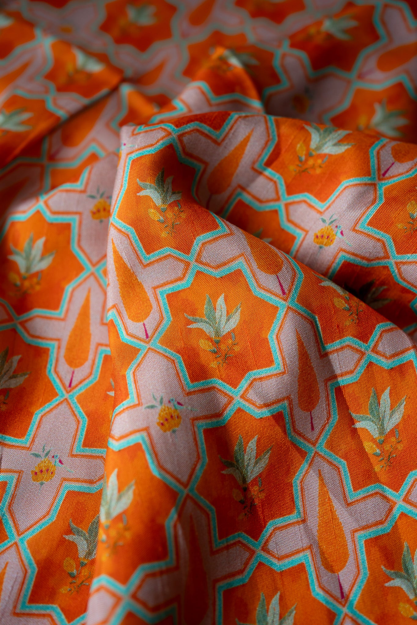 Festival sarees online, Orange designer saree, raw silk blouse, semi silk saree, ethnic wear for women, wedding sarees, festive fashion India, silk sarees with blouse, printed raw silk, designer sarees 2025, saree trends India, Orange silk saree, traditional sarees, party wear sarees, saree with printed blouse, premium sarees online, handcrafted sarees, saree for puja, elegant silk sarees, festive ethnic collection, bhavika devarapalli, vara collection, bhavikadevarapalli brand