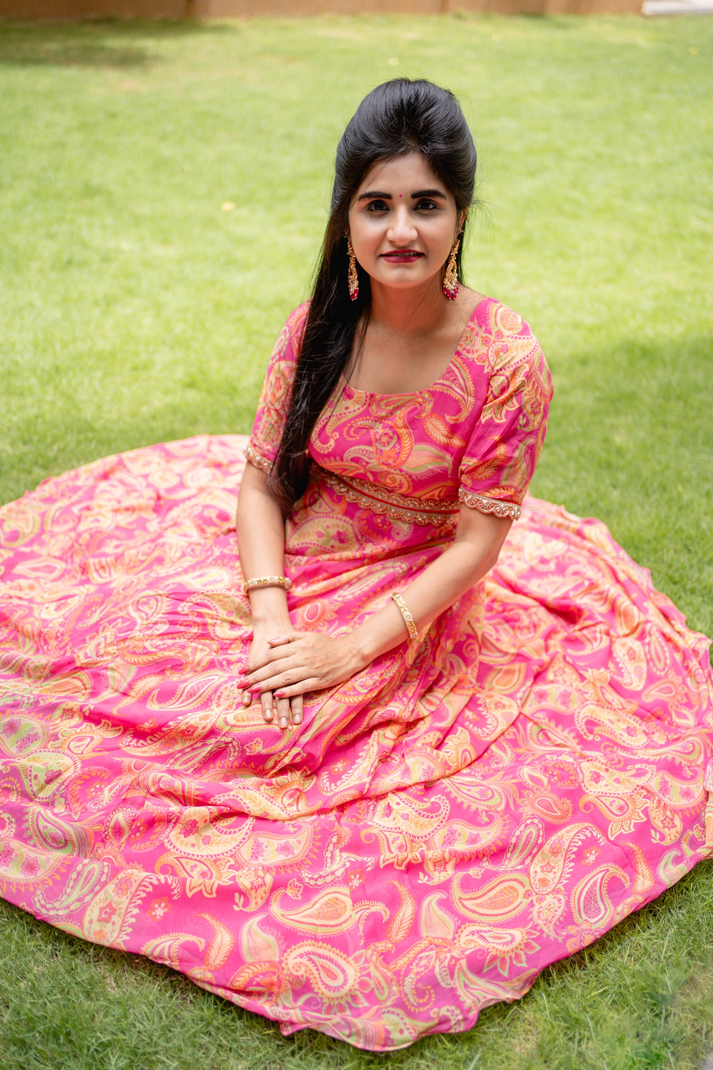 Bhavika Devarapalli short Ruffles dress , Floral print, Designer frocks, Best designer dress, pink long dress, top Indian Designer dresses, frocks, Indian Occasional & partywear wear, Best Designer collection, pink long frock, anarkali