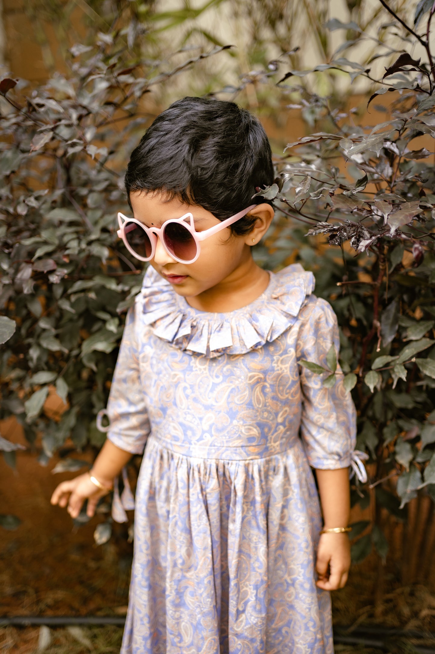 Bhavika Devarapalli Cotton frock, Floral print, Designer cotton frock, Best designer kids frock, top Indian Designer kids collection, Anarkalis, Indian Occasional & Festival wear, Best Designer collection.