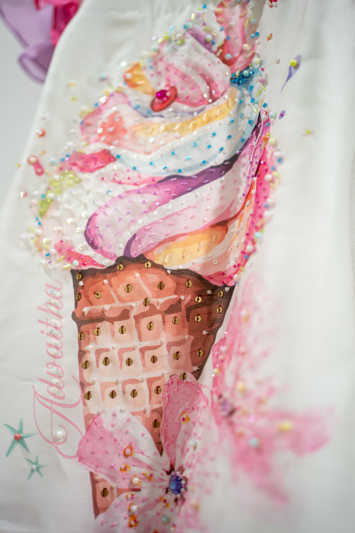 Bhavika Devarapalli ,birthday frock , Floral print, Designer frocks, Best designer dress, kids partywear, top Indian Designer dresses, frocks, Kids Occasional & partywear wear, Best Designer collection, cream KIDS birthday dress, kids floral dresses, icecream birthday dress, second birthday dress, kids birthday dress, baby girl happy birthday dress
