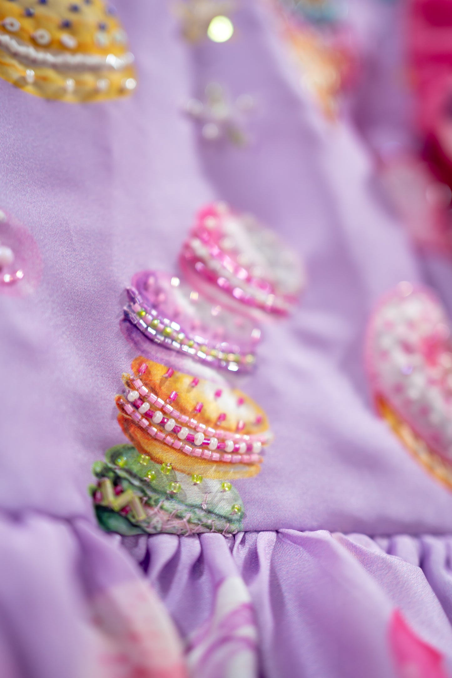 Bhavika Devarapalli ,birthday frock , Floral print, Designer frocks, Best designer dress, kids partywear, top Indian Designer dresses, frocks, Kids Occasional & partywear wear, Best Designer collection, cream KIDS birthday dress, kids floral dresses, purple ice cream birthday dress, second birthday dress, kids birthday dress, baby girl happy birthday dress, kids purple frock