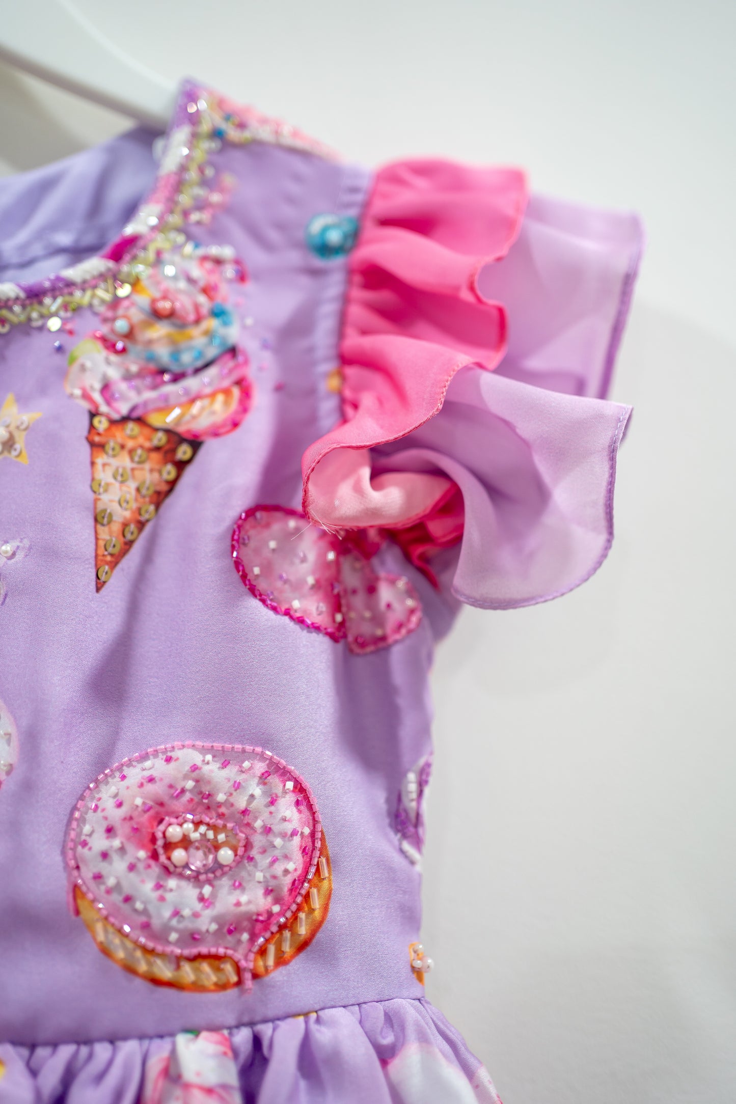 Bhavika Devarapalli ,birthday frock , Floral print, Designer frocks, Best designer dress, kids partywear, top Indian Designer dresses, frocks, Kids Occasional & partywear wear, Best Designer collection, cream KIDS birthday dress, kids floral dresses, purple ice cream birthday dress, second birthday dress, kids birthday dress, baby girl happy birthday dress, kids purple frock
