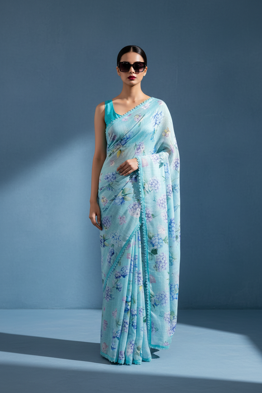 LINA Blue Kota Saree