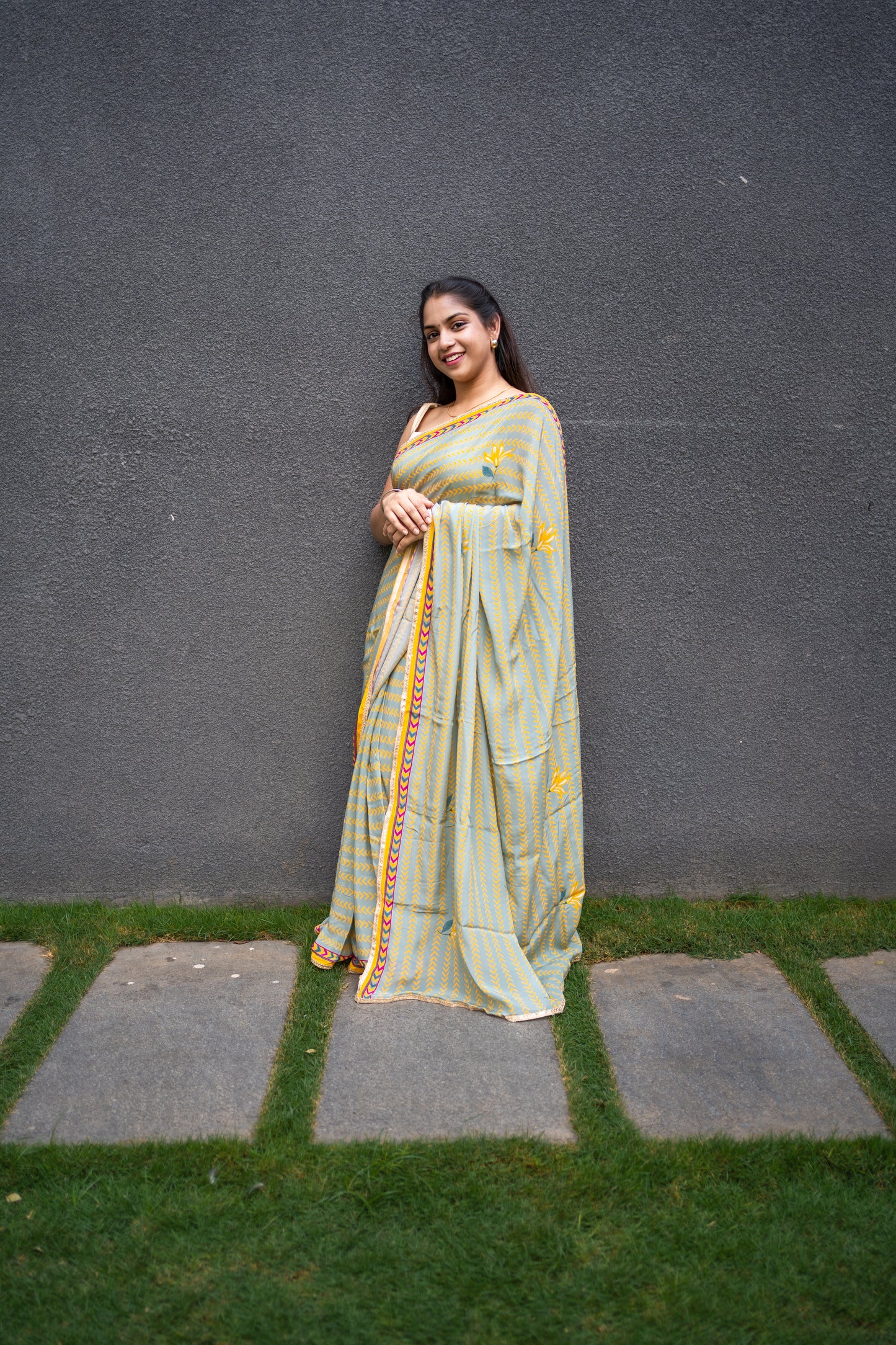 Bhavika Devarapalli Sarees, Floral print, Best Designer Saree, Designer Saree, top Indian Designer Saree, Indian Occasional & Festival wear saree, Best Designer Saree Collection, Pastel Green Saree, Printed Saree.