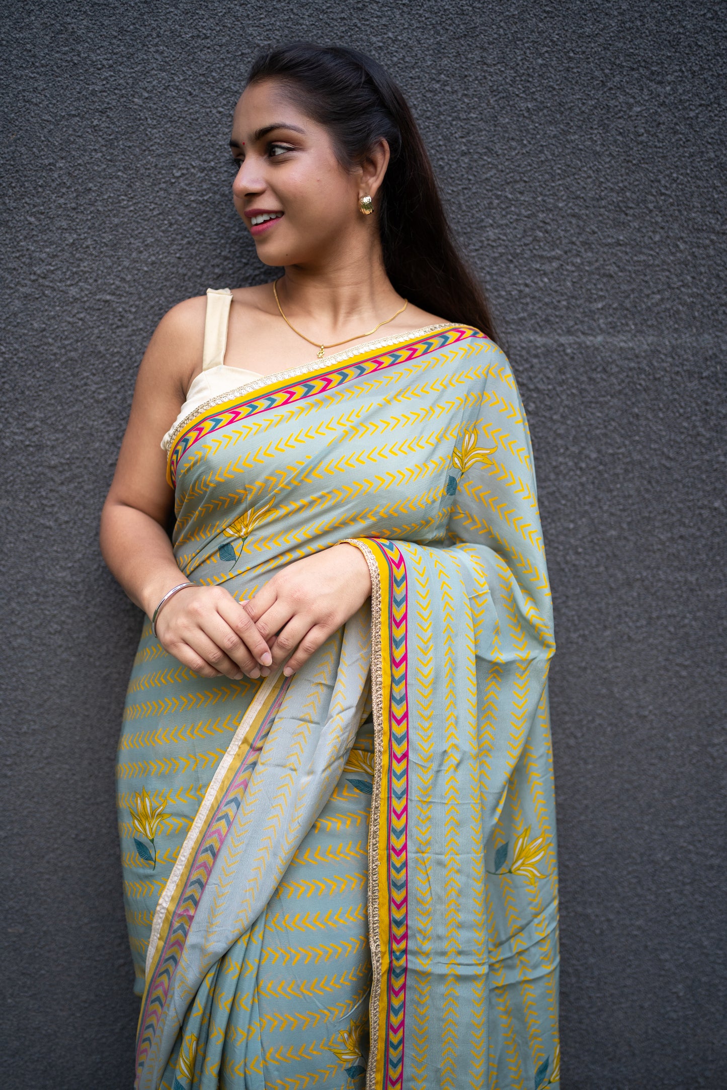 Bhavika Devarapalli Sarees, Floral print, Best Designer Saree, Designer Saree, top Indian Designer Saree, Indian Occasional & Festival wear saree, Best Designer Saree Collection, Pastel Green Saree, Printed Saree.