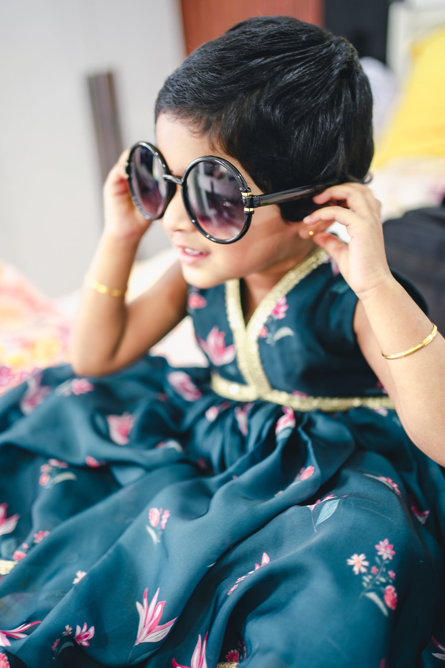 Bhavika Devarapalli Kurta set, Floral print, Designer Kurta sets, Best designer kurta set,green floral frock, top Indian Designer Kurta set, Anarkalis, Indian Occasional & Festival wear, Best Designer collection, kids frocks