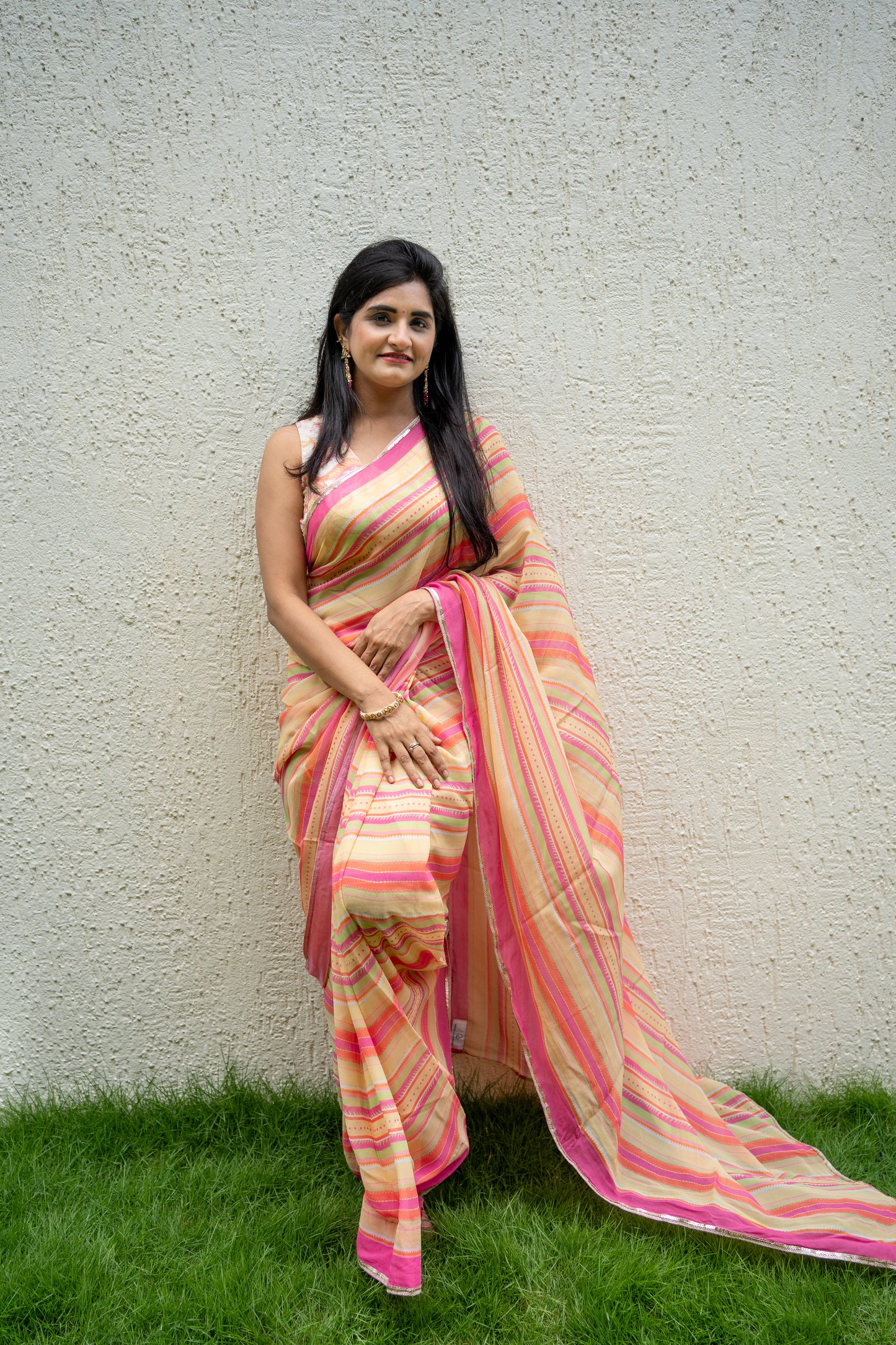 Bhavika Devarapalli Sarees, Floral print, Best Designer Saree, Designer Saree, top Indian Designer Saree, Indian Occasional & Festival wear saree, Best Designer Saree Collection, stripes Saree, Printed Saree.
