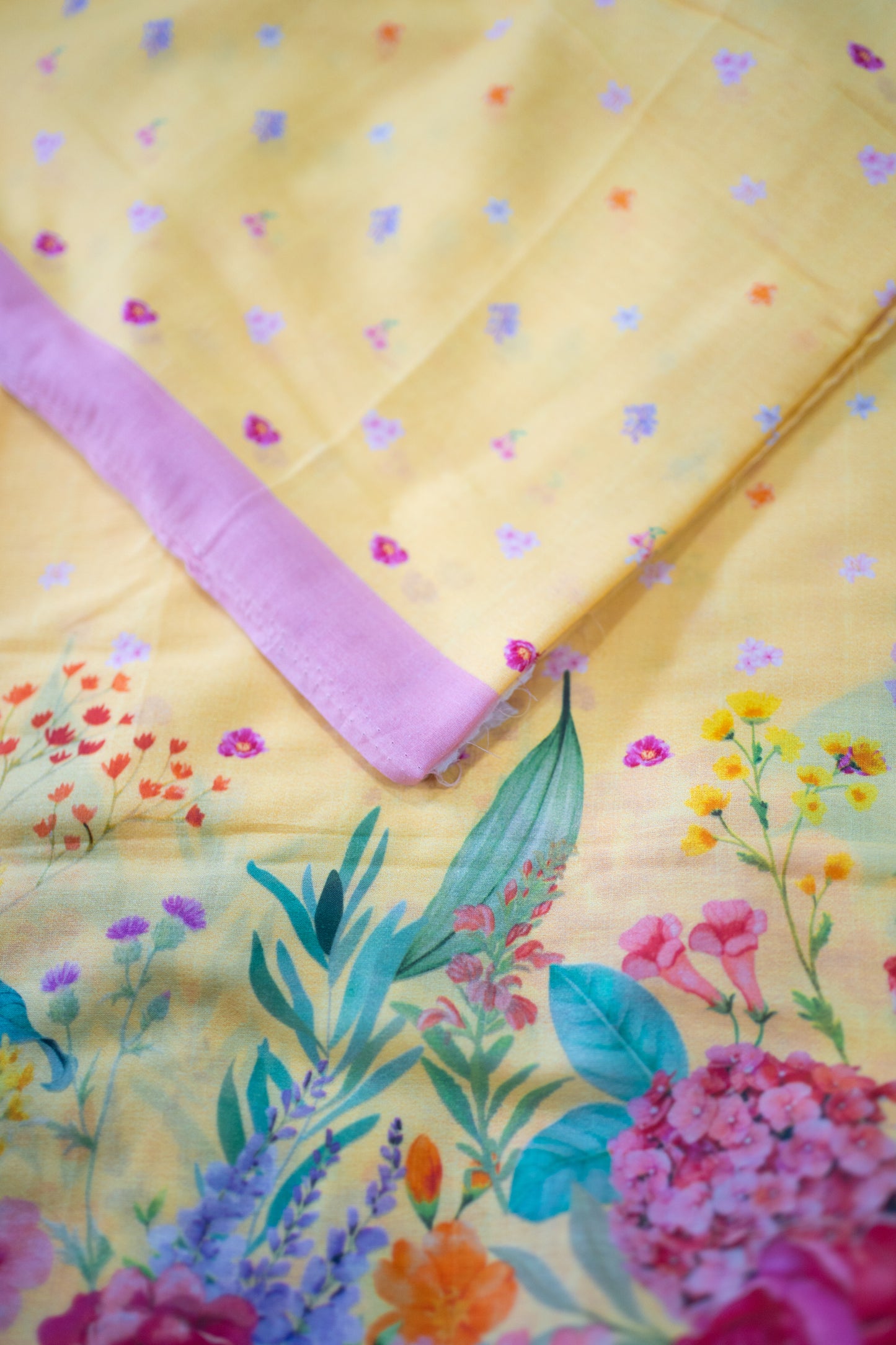 FLORA yellow saree