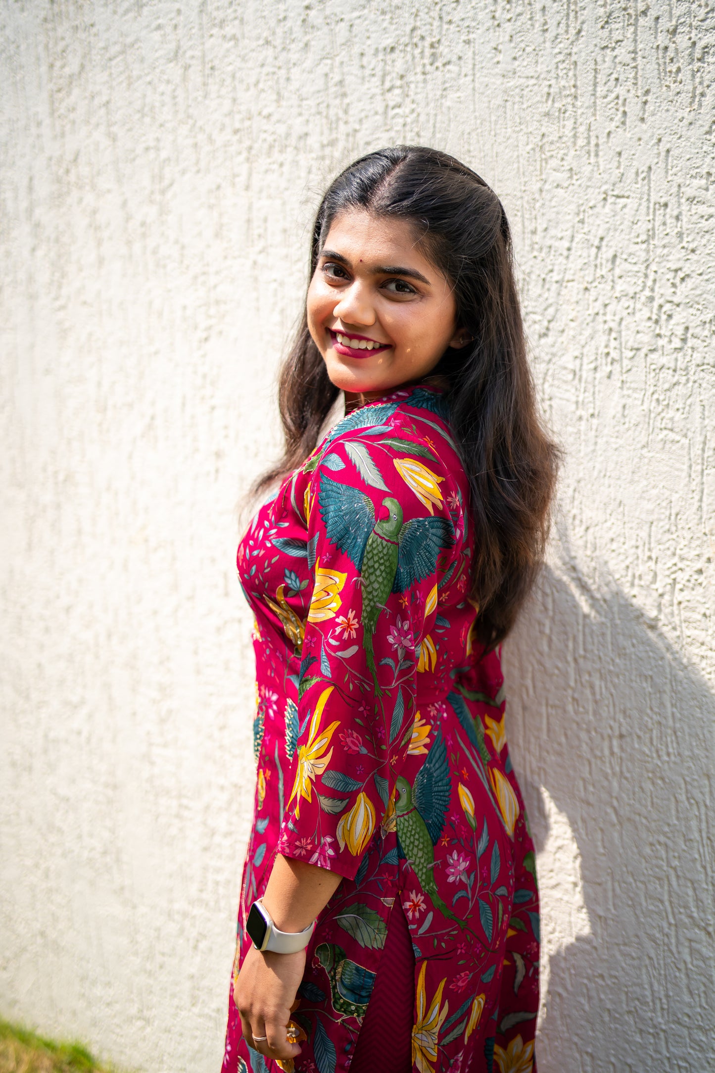 Bhavika Devarapalli Kurta set, Floral print, Designer Kurta sets, Best designer kurta set, Red Kurta set, top Indian Designer Kurta set, Anarkalis, Indian Occasional & Festival wear, Best Designer collection.