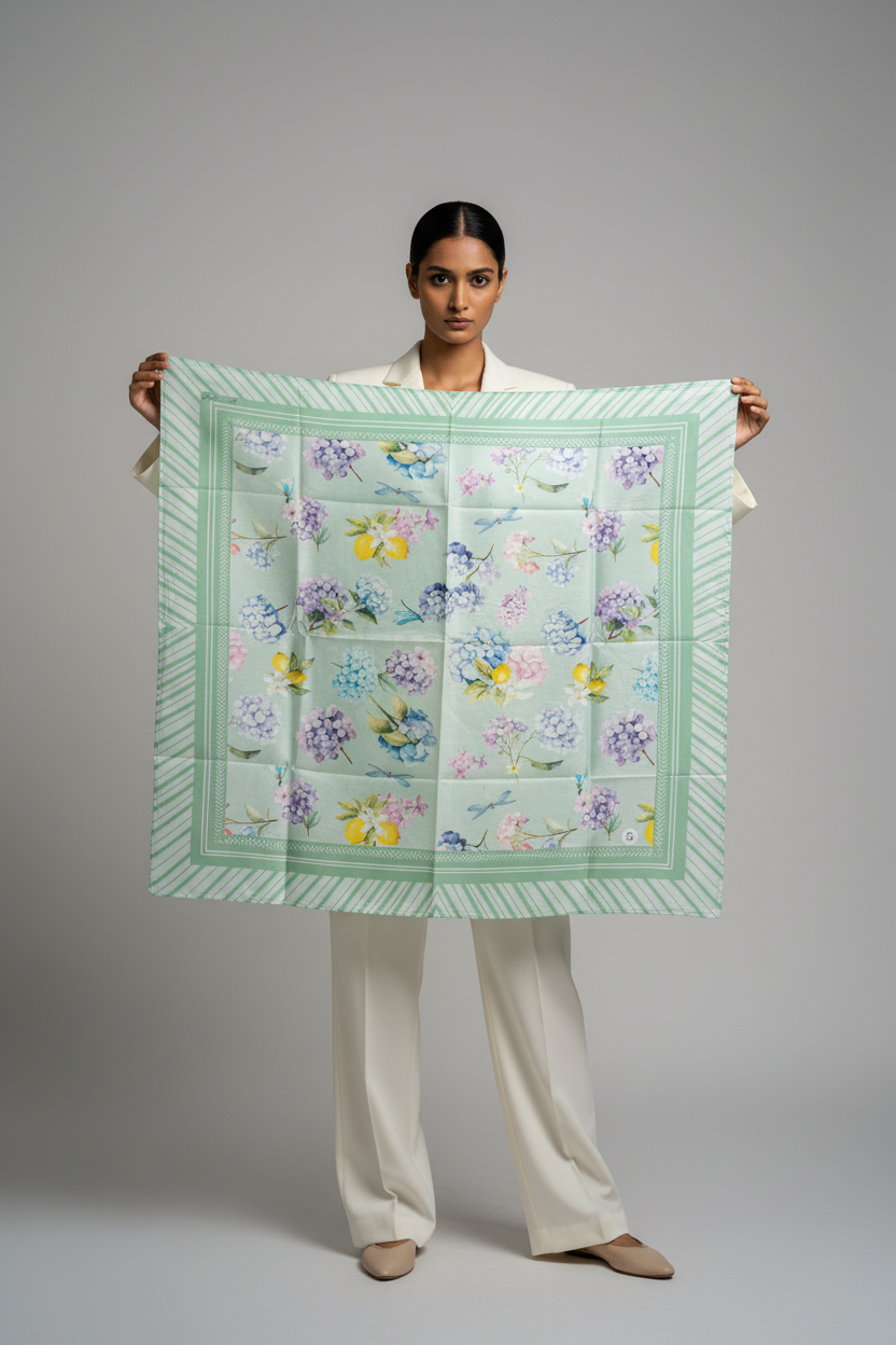 LINA Green Scarf