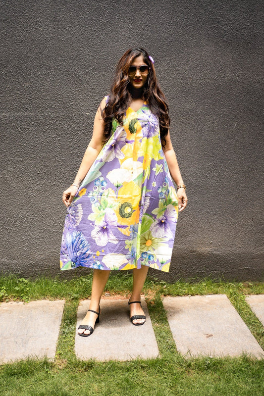 FRUVEE BERRYMYST A Line Dress