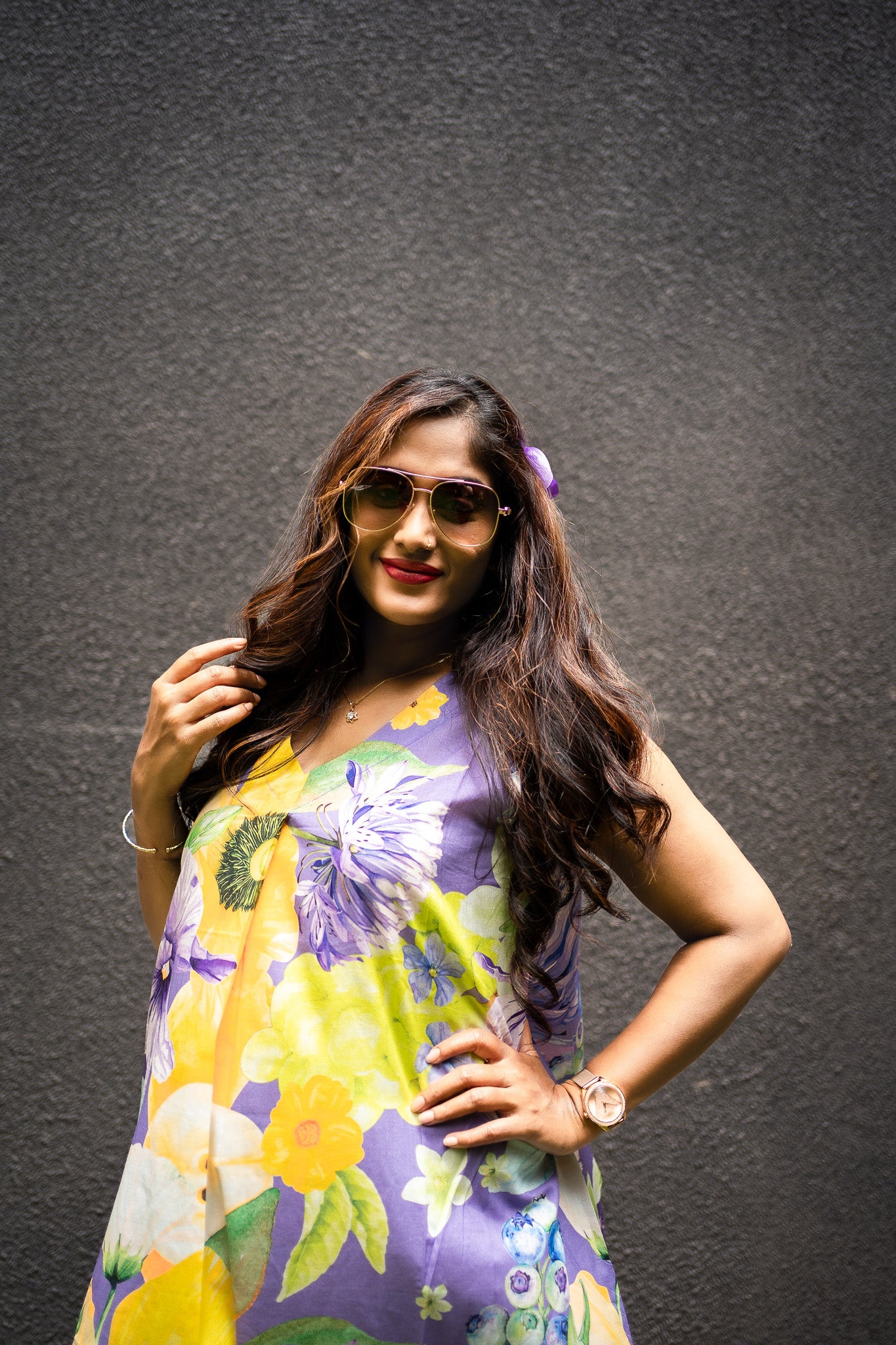 FRUVEE BERRYMYST A Line Dress