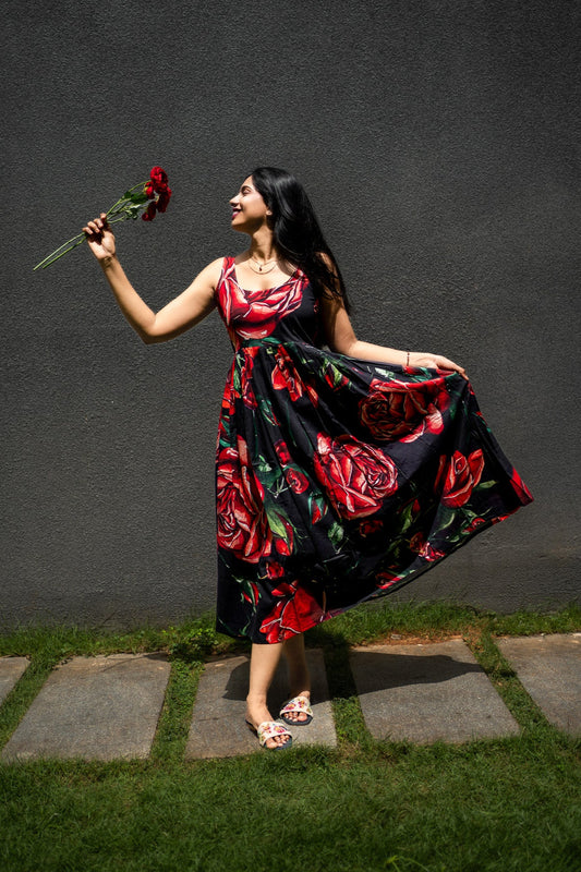 FRUVEE CHERROSE Long Dress
