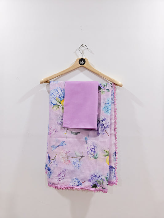 LINA Purple Kota Saree