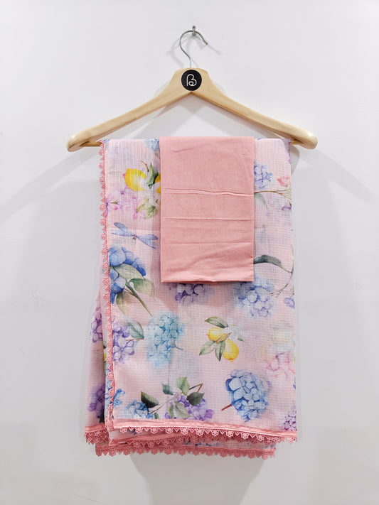 LINA Peach Kota Saree