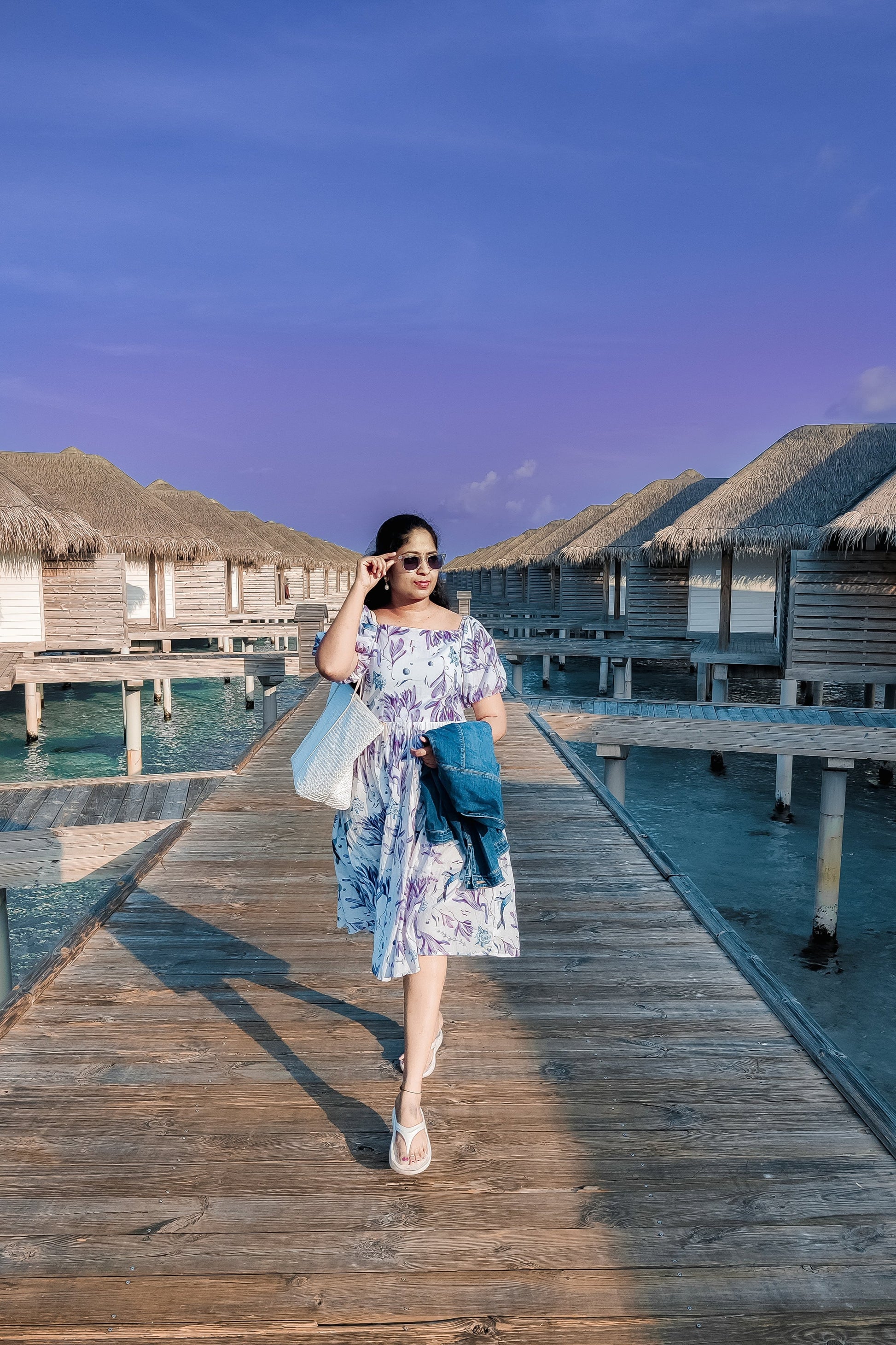 Bhavika Devarapalli Cotton women frock, Floral print, Designer cotton printed frock, Best designer vacation, top Indian Designer Maldives vacation theme dresses, Indian Occasional wear, Best Designer collection, white frock, beach frocks, travel dresses