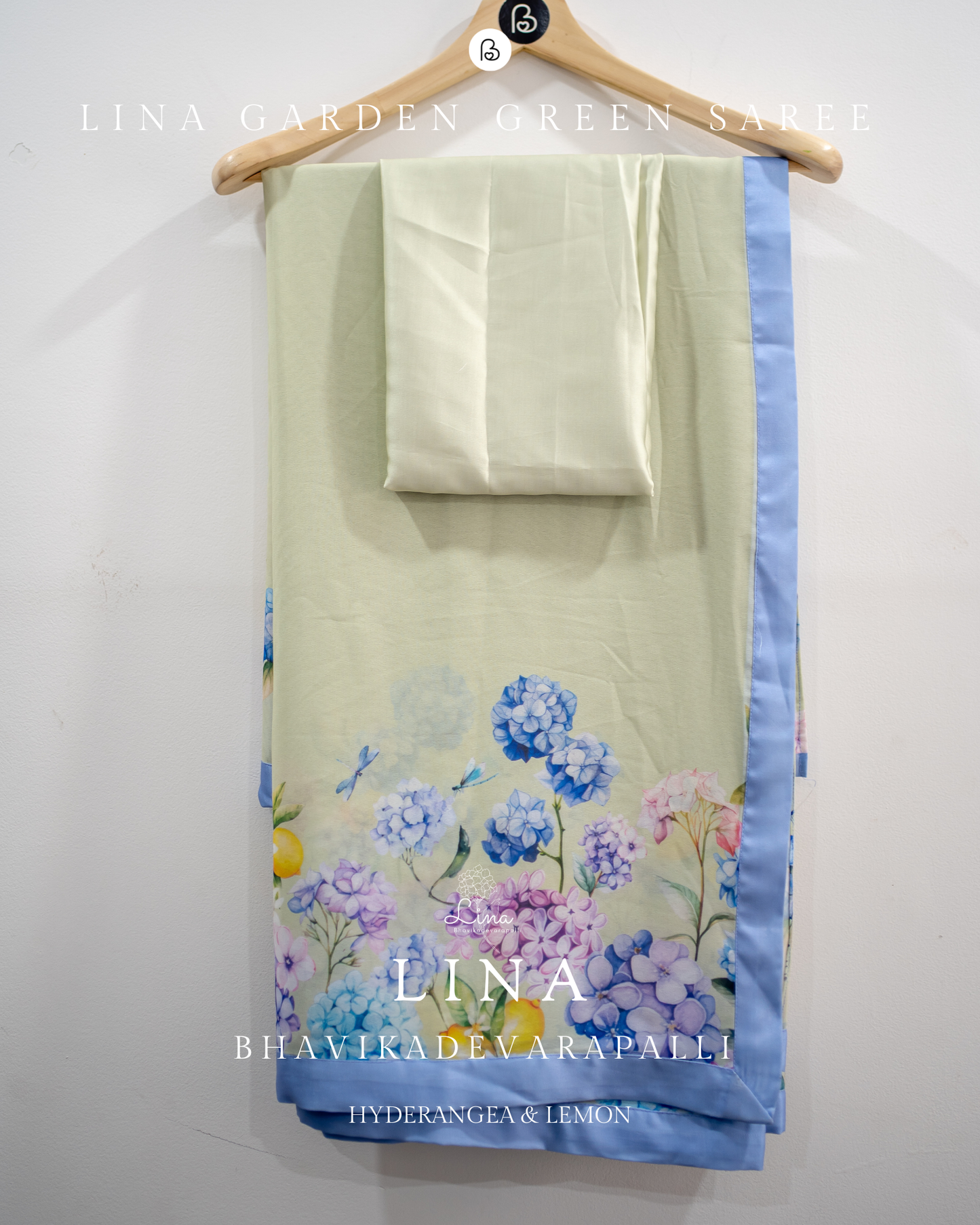 LINA Garden Green Saree