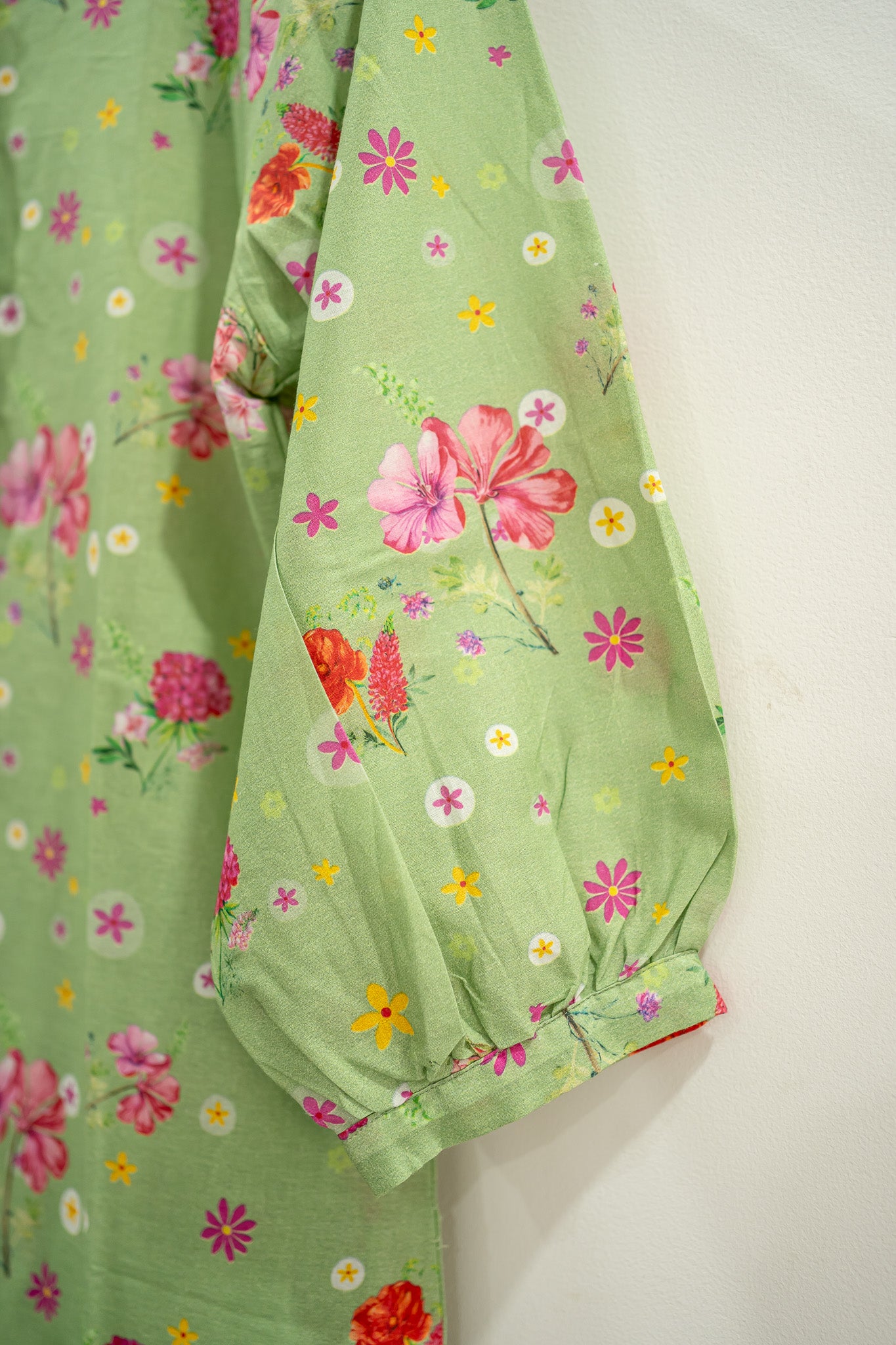 Petal Princess Green Kurta Co-ord Set