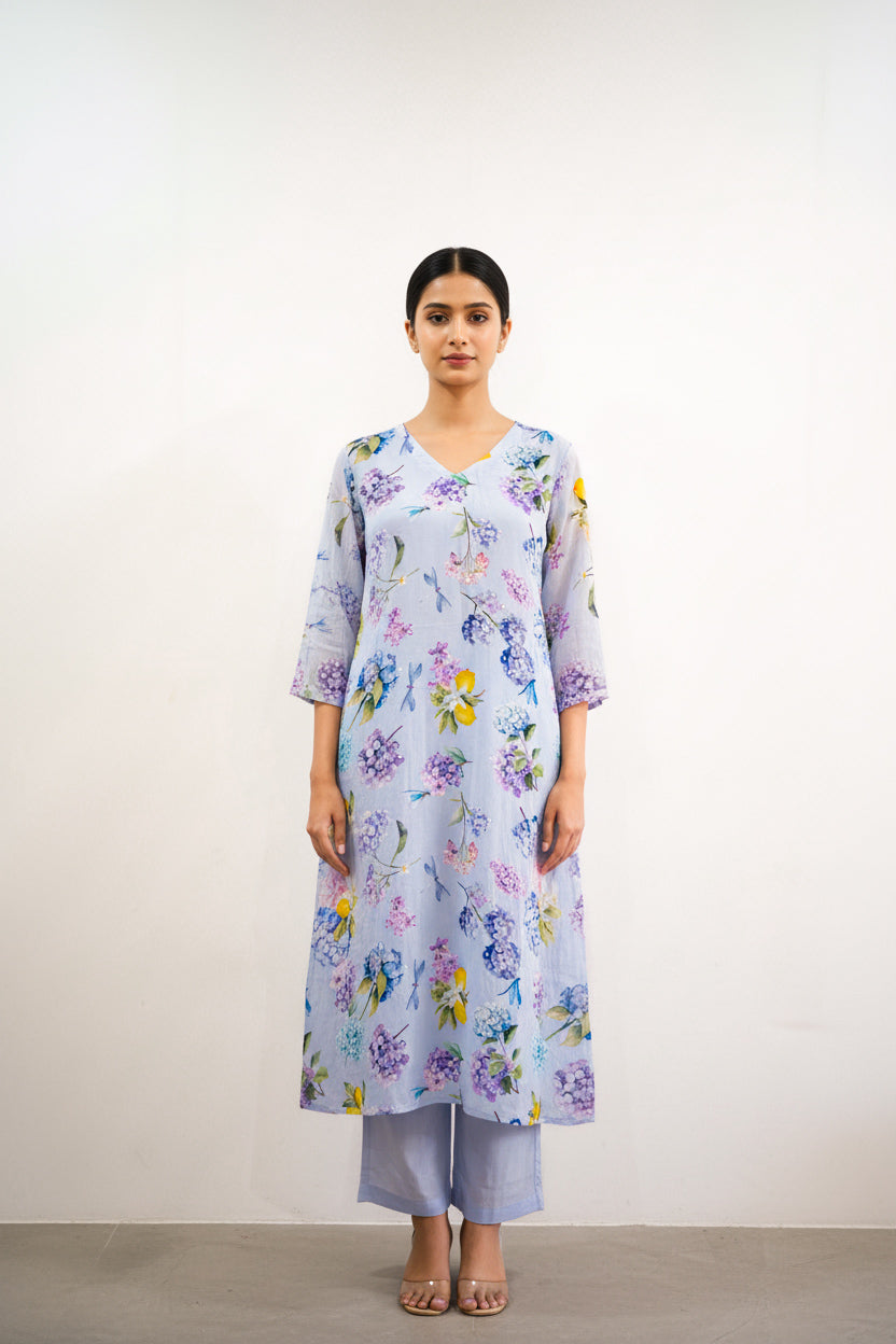 LINA Blue Kurta Set