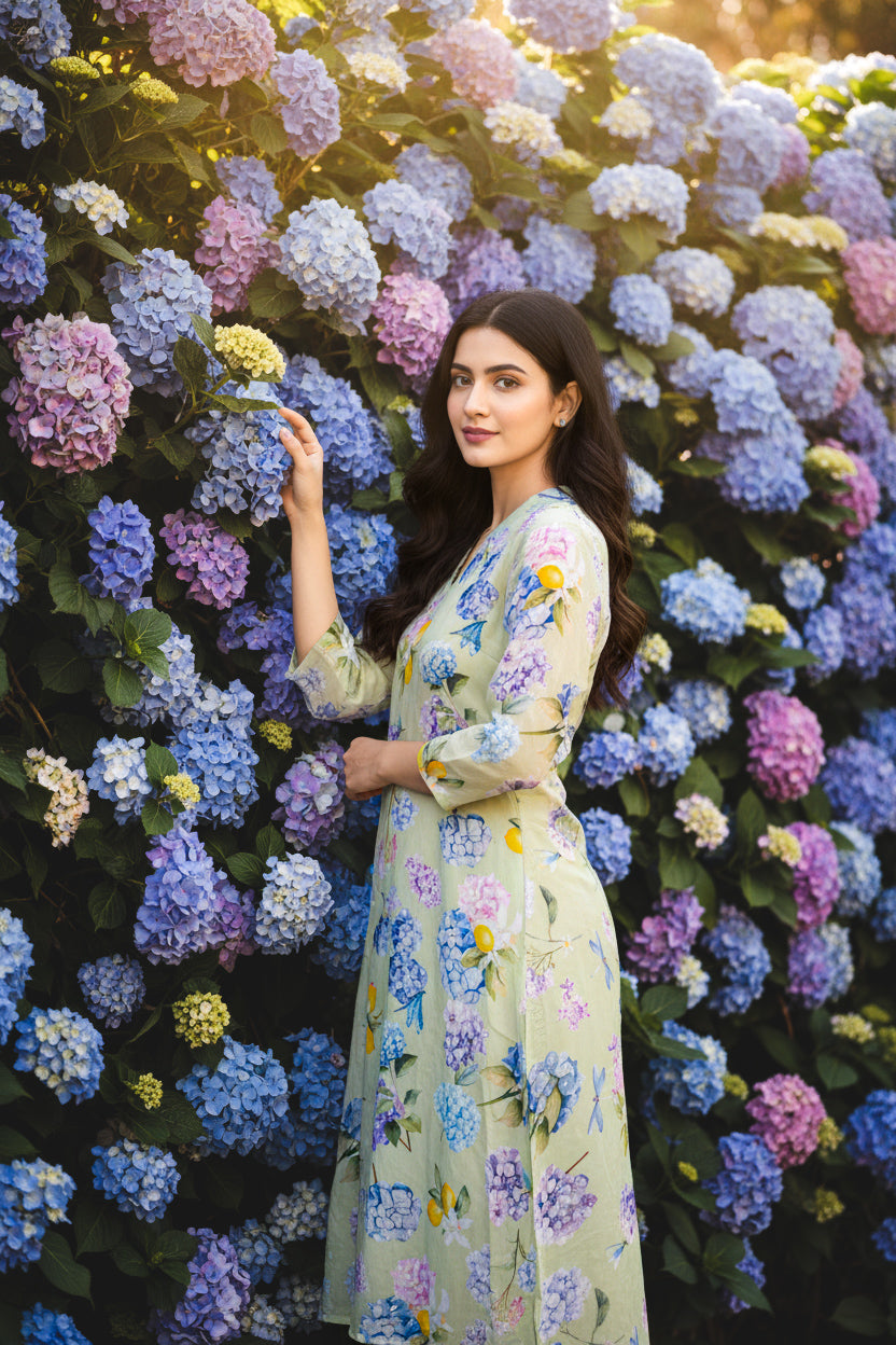 LINA Green Kurta Set