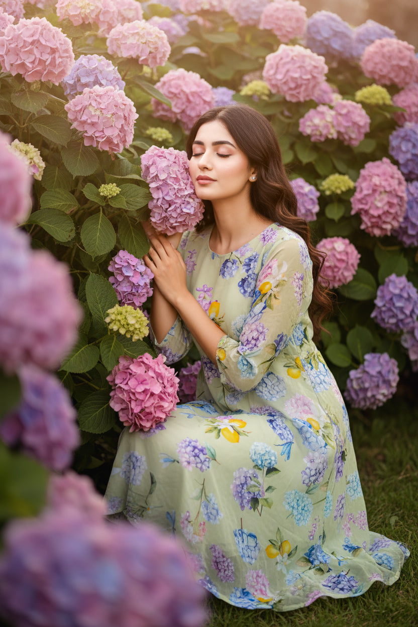 LINA Green Kurta Set