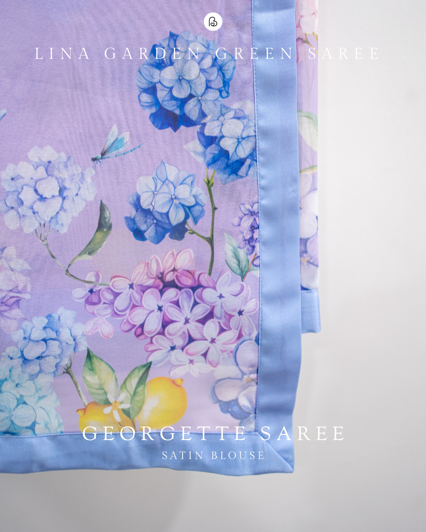 LINA Garden Purple Saree