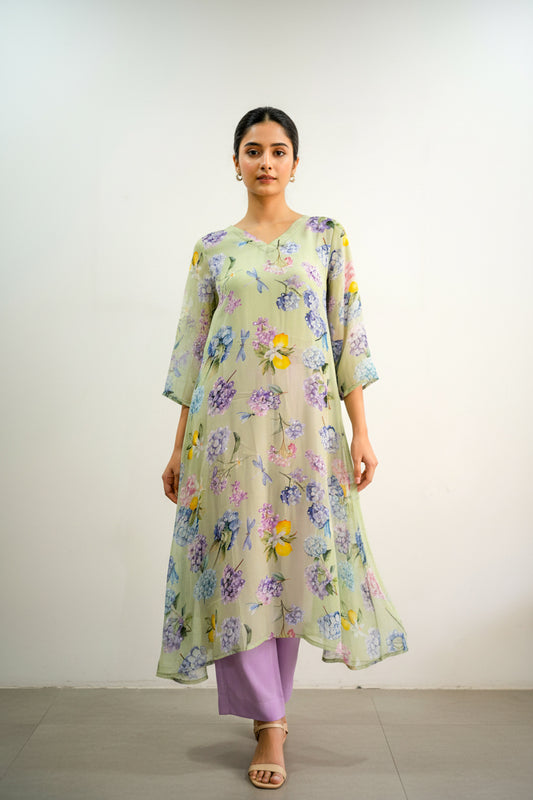 LINA Green Kurta Set