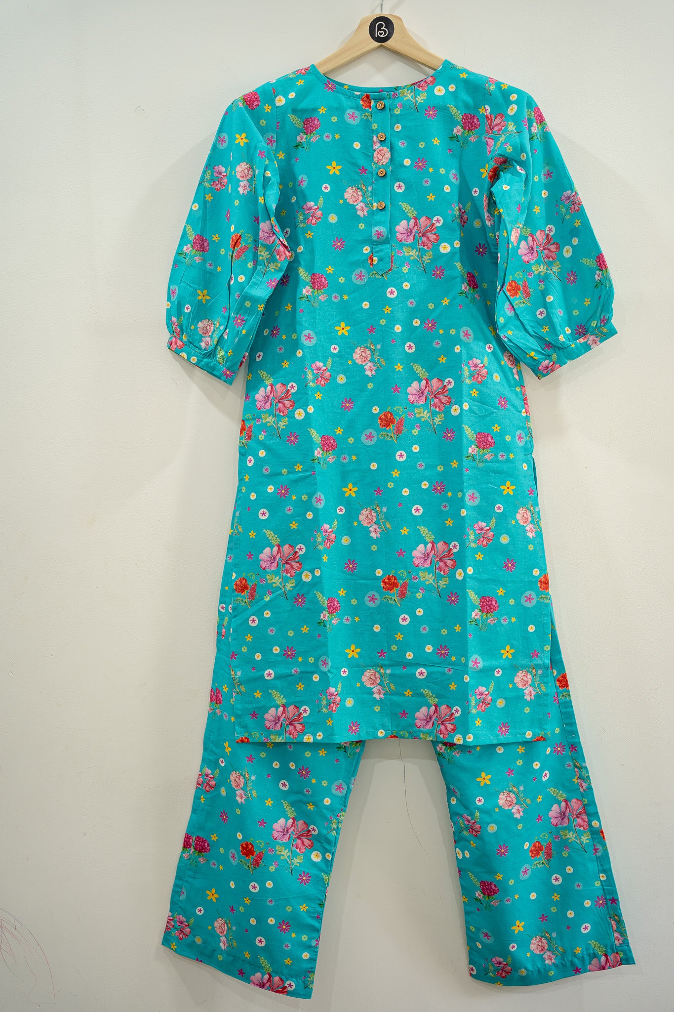 Petal Princess Blue Kurta Co-ord Set