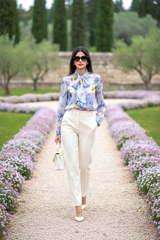 LINA  BLOOM Blue Shirt